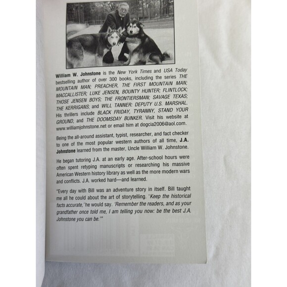 Book Lot Of 5 William W Johnstone Mountain Man  American West Series Paperback - Picture 7 of 7